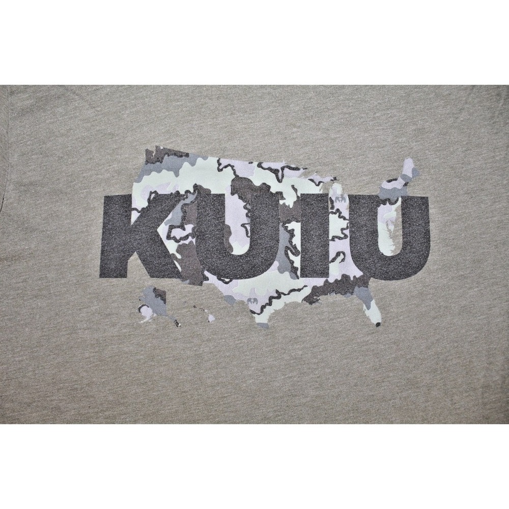 KUIU T-Shirt Mens Medium Green Short Sleeve Ultralight Hunting Camo Graphic USA - Picture 3 of 9